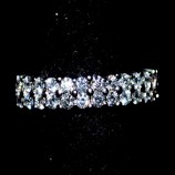 Sortija oro blanco y brillantes.
