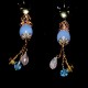 Pendientes oro y piedras