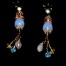 Pendientes oro y piedras