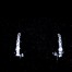 Pendientes de aro con brillantes.