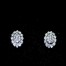 Pendientes oro blanco y brillantes.