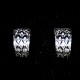 Pendientes oro blanco y brillantes.