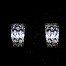 Pendientes oro blanco y brillantes.
