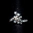 Sortija oro blanco y brillantes.
